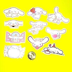 3/$20 10 pcs brand new waterproof Cinnamoroll stickers